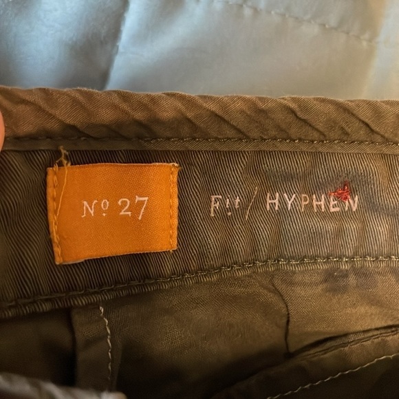 Pilcro and the Letterpress Hyphen Pants 27 Olive Green Skinny Utility Casual - Picture 12 of 16